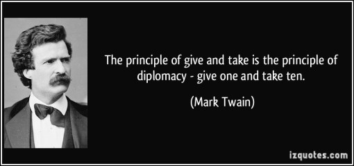Mark Twain on Diplomacy
